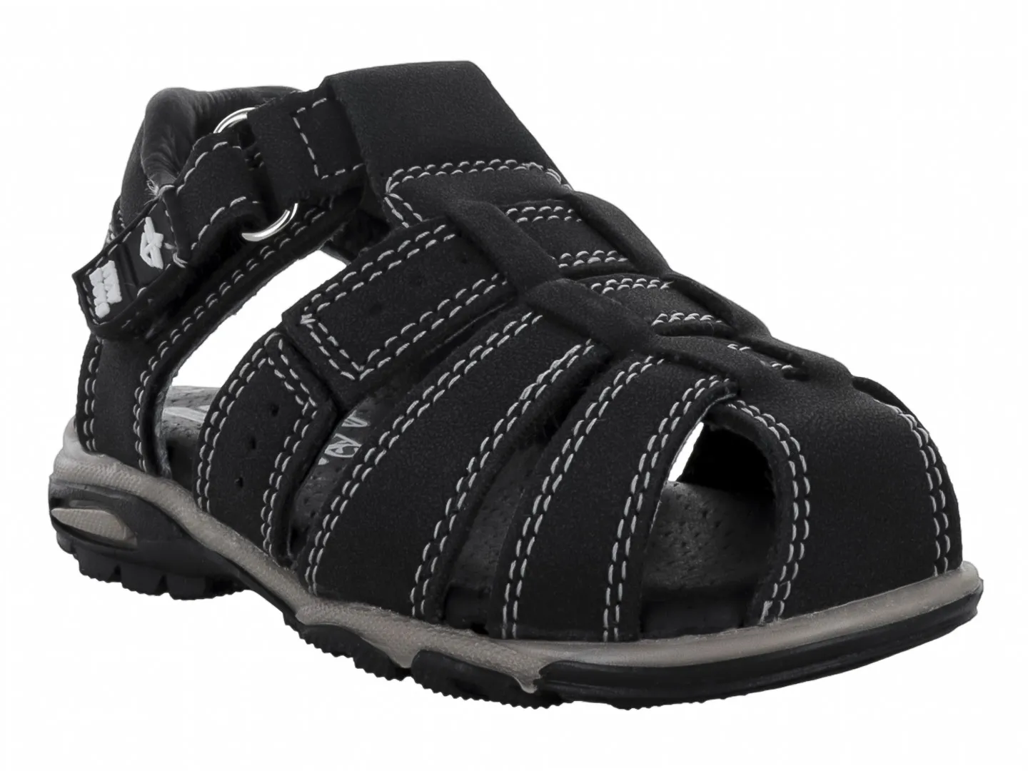 Sandalias  New Boys 1170  Negro Para Niño